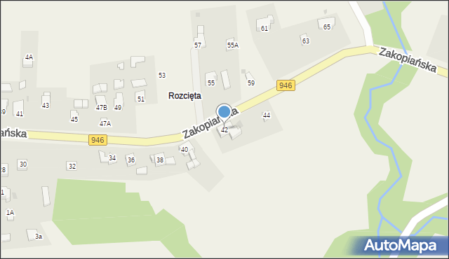 Gilowice, Zakopiańska, 42, mapa Gilowice