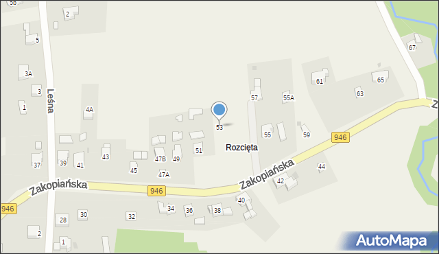 Gilowice, Zakopiańska, 53, mapa Gilowice