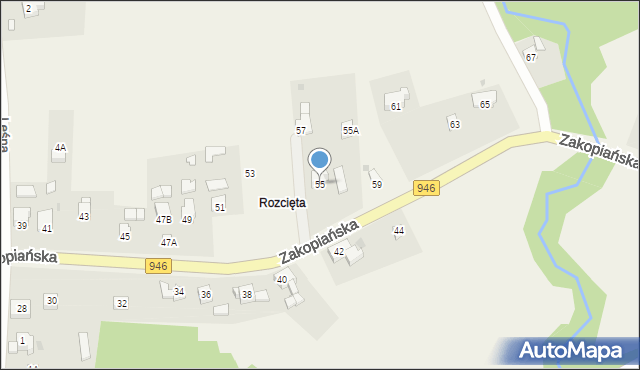 Gilowice, Zakopiańska, 55, mapa Gilowice