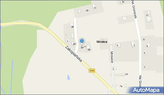 Gilowice, Zakopiańska, 5A, mapa Gilowice