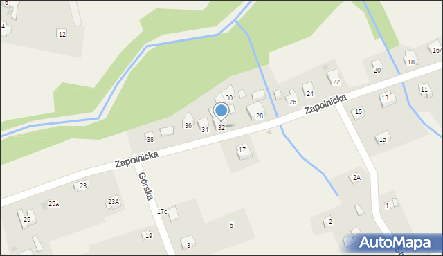 Gilowice, Zapolnicka, 32, mapa Gilowice
