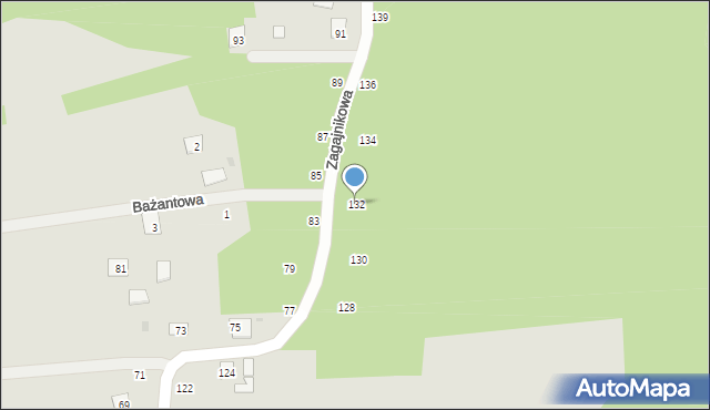 Głogów Małopolski, Zagajnikowa, 132, mapa Głogów Małopolski