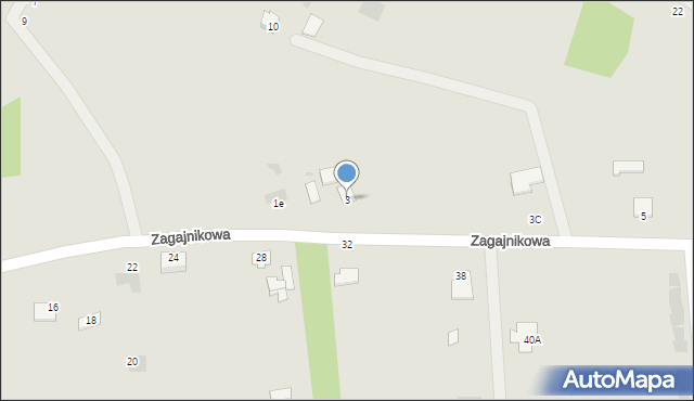 Głogów Małopolski, Zagajnikowa, 3, mapa Głogów Małopolski