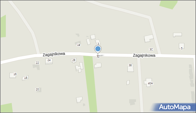 Głogów Małopolski, Zagajnikowa, 32, mapa Głogów Małopolski