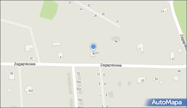 Głogów Małopolski, Zagajnikowa, 5C, mapa Głogów Małopolski