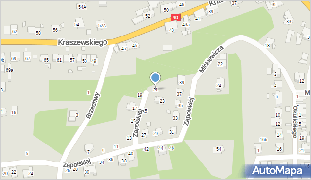 Głuchołazy, Zapolskiej Gabrieli, 21, mapa Głuchołazy