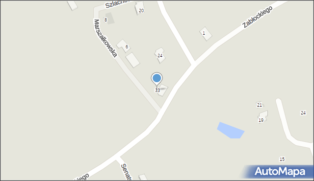Gniezno, Zabłockiego Mateusza, ks. mjr., 33, mapa Gniezna