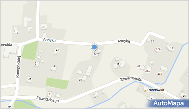 Golasowice, Zawadzkiego, 37, mapa Golasowice