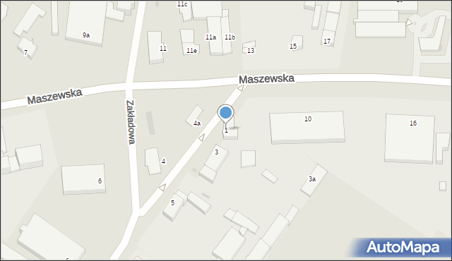 Goleniów, Zakładowa, 1, mapa Goleniów