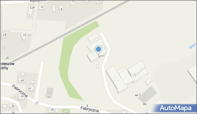 Goleszów, Zakładowa, 3, mapa Goleszów