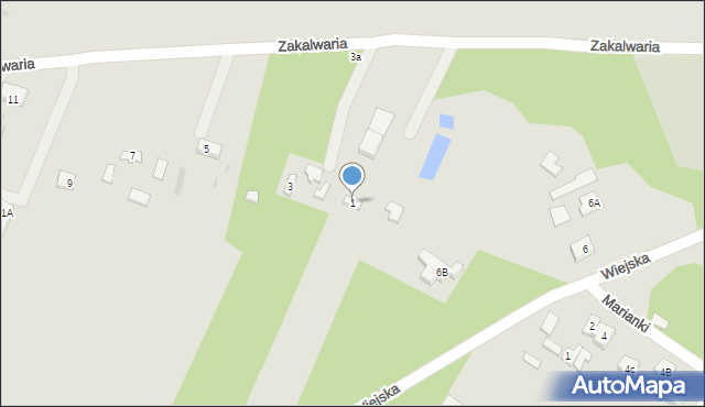 Góra Kalwaria, Zakalwaria, 1, mapa Góra Kalwaria