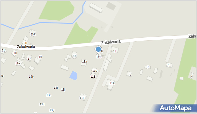 Góra Kalwaria, Zakalwaria, 11C, mapa Góra Kalwaria