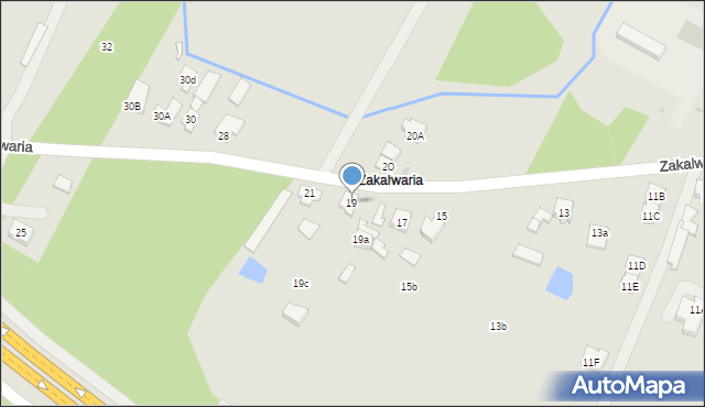 Góra Kalwaria, Zakalwaria, 19, mapa Góra Kalwaria