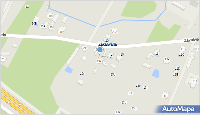 Góra Kalwaria, Zakalwaria, 19b, mapa Góra Kalwaria