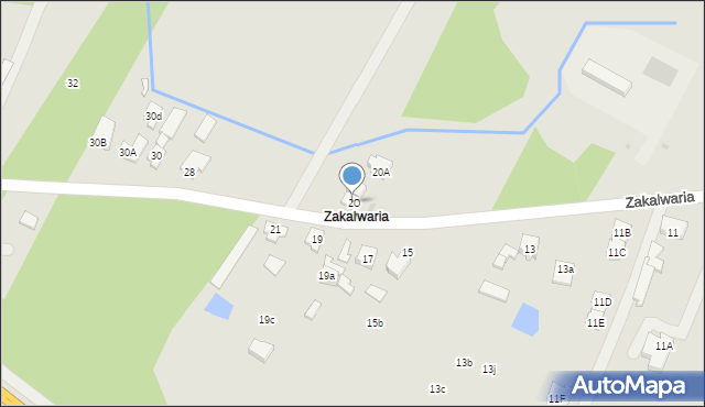 Góra Kalwaria, Zakalwaria, 20, mapa Góra Kalwaria