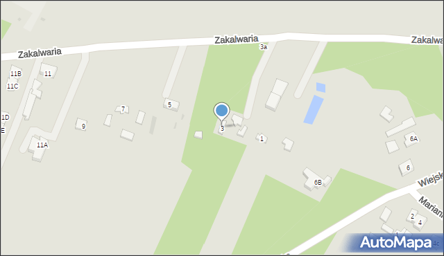 Góra Kalwaria, Zakalwaria, 3, mapa Góra Kalwaria