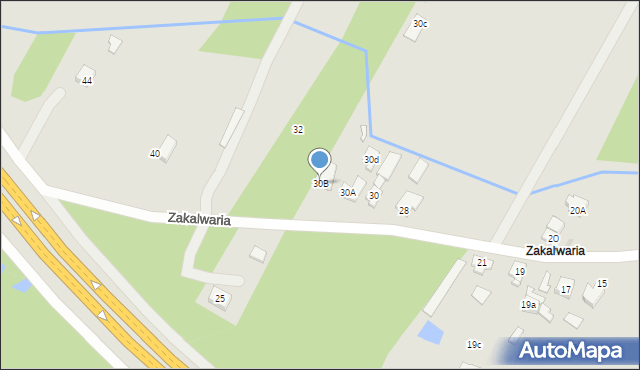 Góra Kalwaria, Zakalwaria, 30B, mapa Góra Kalwaria