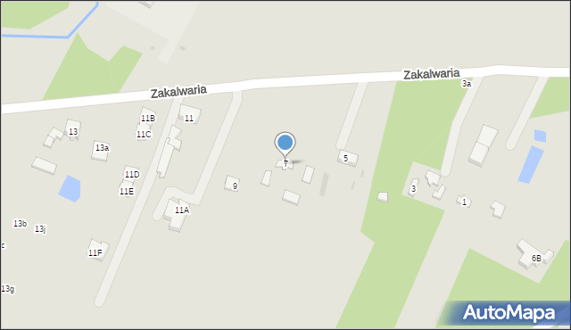 Góra Kalwaria, Zakalwaria, 7A, mapa Góra Kalwaria