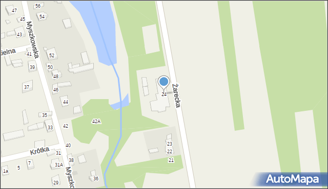 Góra Włodowska, Żarecka, 24, mapa Góra Włodowska