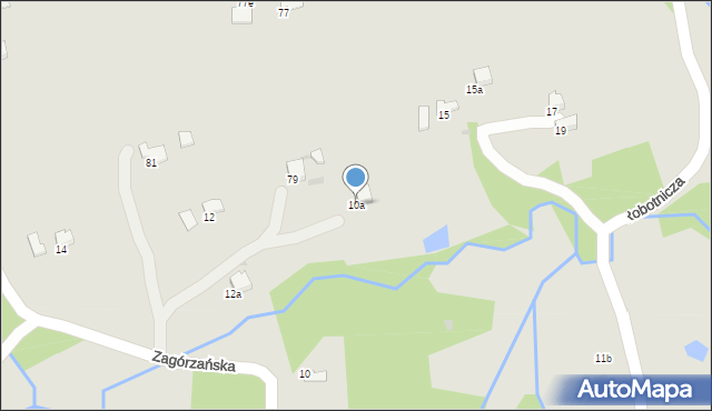 Gorlice, Zagórzańska, 10a, mapa Gorlic