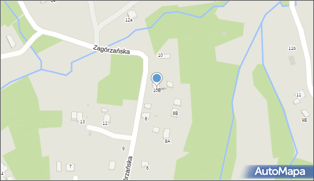 Gorlice, Zagórzańska, 10B, mapa Gorlic