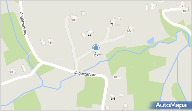 Gorlice, Zagórzańska, 12a, mapa Gorlic