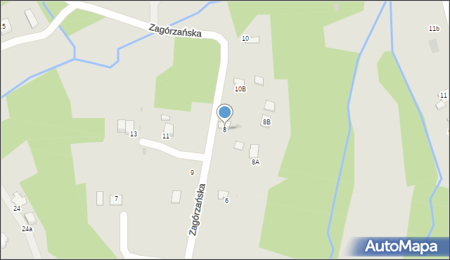 Gorlice, Zagórzańska, 8, mapa Gorlic