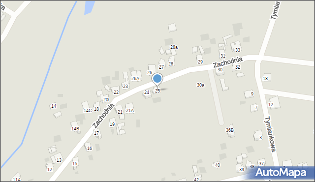 Gorzów Wielkopolski, Zachodnia, 25, mapa Gorzów Wielkopolski