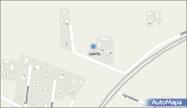 Goszcza, Zatorze, 52, mapa Goszcza