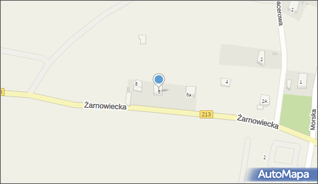 Goszczyno, Żarnowiecka, 6, mapa Goszczyno