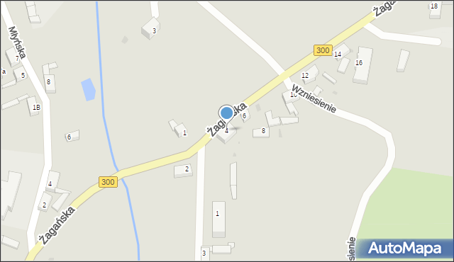 Gozdnica, Żagańska, 4, mapa Gozdnica