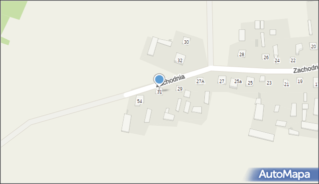 Grochówka, Zachodnia, 31, mapa Grochówka