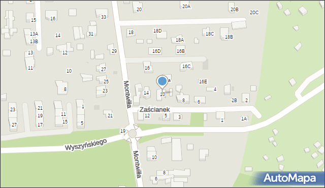 Grodzisk Mazowiecki, Zaścianek, 10, mapa Grodzisk Mazowiecki