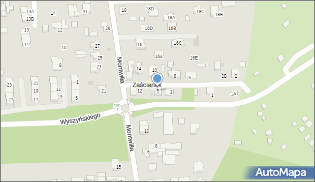 Grodzisk Mazowiecki, Zaścianek, 5, mapa Grodzisk Mazowiecki
