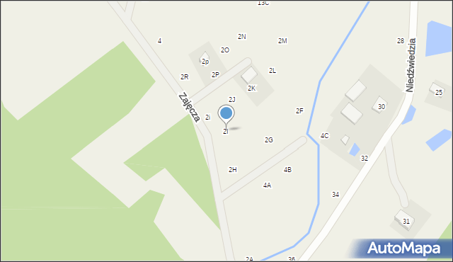 Gromadzin, Zajęcza, 2I, mapa Gromadzin