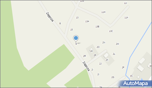 Gromadzin, Zajęcza, 4, mapa Gromadzin