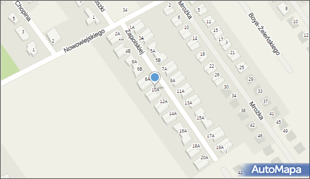 Gruszczyn, Zapolskiej Gabrieli, 10A, mapa Gruszczyn