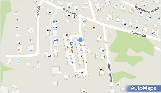 Gubin, Zacisze, 6, mapa Gubin