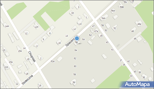 Halinów, Zachodnia, 66, mapa Halinów