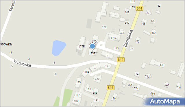 Hrubieszów, Zamojska, 175B, mapa Hrubieszów