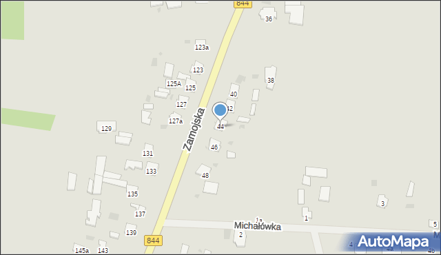 Hrubieszów, Zamojska, 44, mapa Hrubieszów