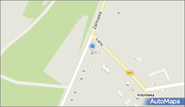 Hrubieszów, Zamojska, 82, mapa Hrubieszów