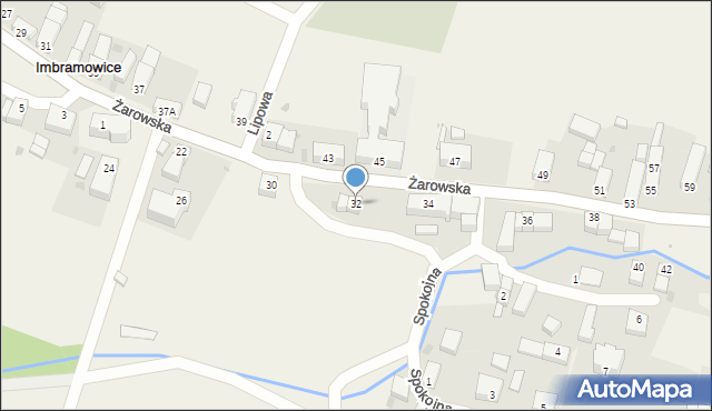 Imbramowice, Żarowska, 32, mapa Imbramowice