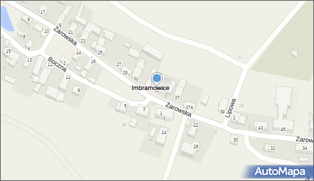 Imbramowice, Żarowska, 35, mapa Imbramowice