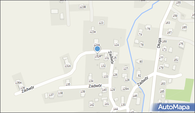 Iwonicz, Zadwór, 131A, mapa Iwonicz