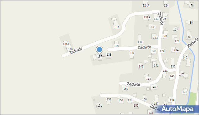 Iwonicz, Zadwór, 137, mapa Iwonicz