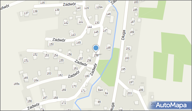 Iwonicz, Zadwór, 159, mapa Iwonicz