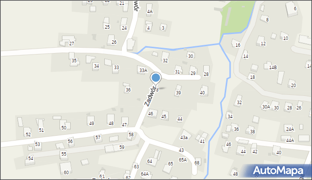 Iwonicz, Zadwór, 38, mapa Iwonicz