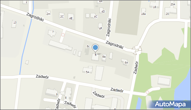 Iwonicz, Zadwór, 6, mapa Iwonicz