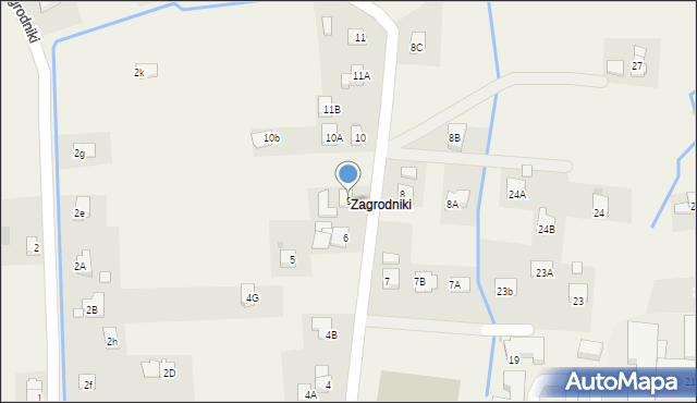 Iwonicz, Zagrodniki, 9, mapa Iwonicz